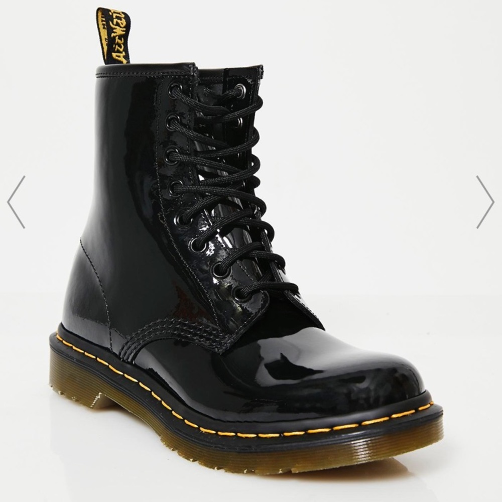 Doc Martens Patent Leather Black Boots NEVER WORN